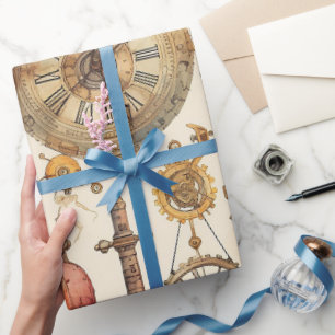 Victorian Steampunk Wrapping Paper