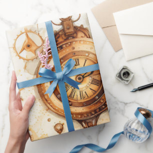 Victorian Steampunk Wrapping Paper