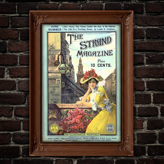Victorian Strand Magazine Cover Illustration Poster (Creator Uploaded)