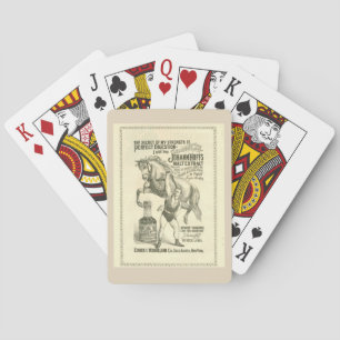 Victorian strongman Eugen Sandow lifting horse Playing Cards