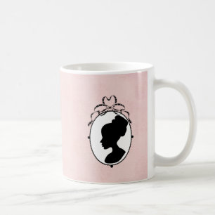 Victorian Style 60s Cameo Coffee Mug