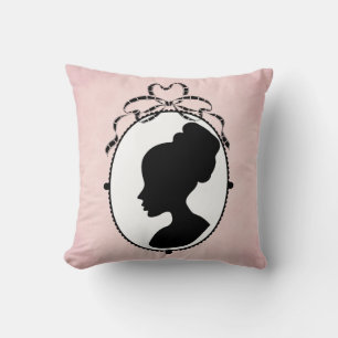 Victorian Style 60s Cameo Cushion