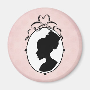 Victorian Style 60s Cameo Magnet