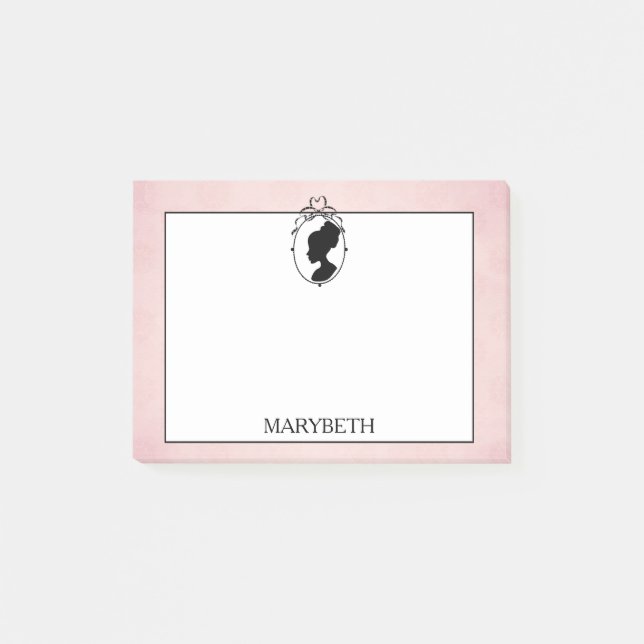 Victorian Style 60s Cameo Post-It Notes (Front)