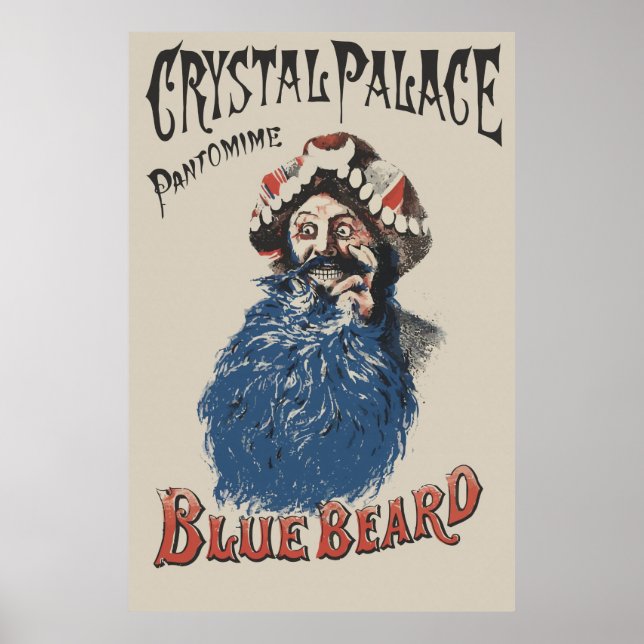 Victorian style Bluebeard ad Poster (Front)