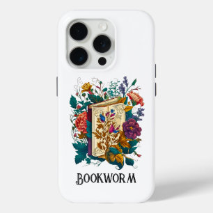 Victorian style Bookworm design iPhone 15 Pro Case