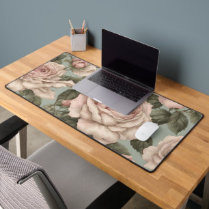 Victorian Style Country Garden Rose Desk Mat