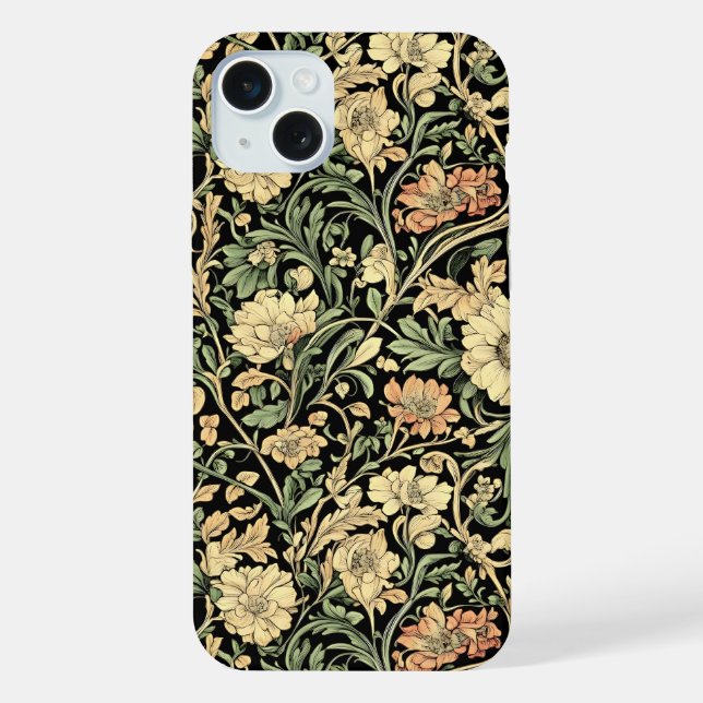 Victorian-style floral pattern  iPhone case (Back)