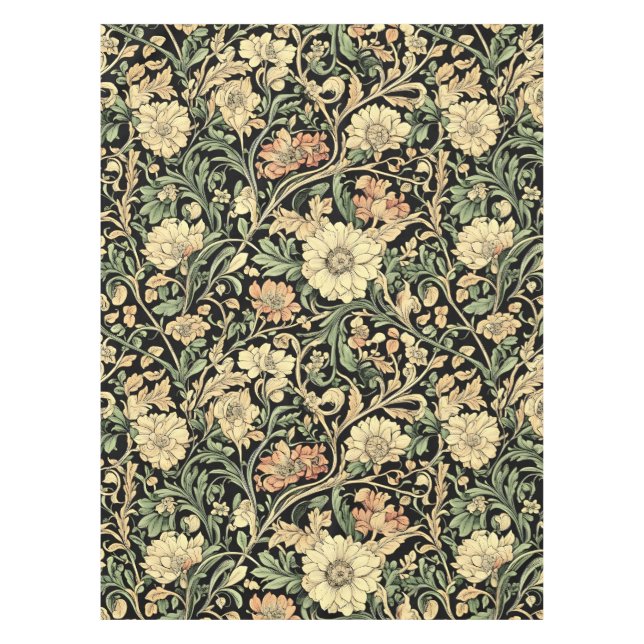 Victorian-style floral pattern  tablecloth (Front)