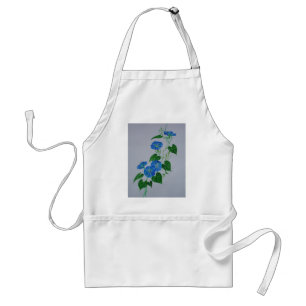 Victorian Style Morning Glory Wildflower Vine Standard Apron