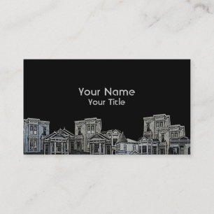 Victorian style old house real estate custom cards