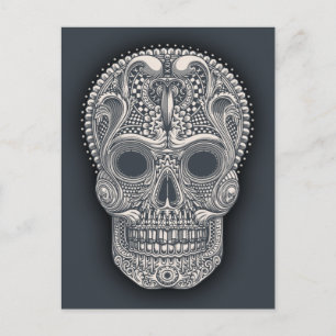 Victorian Sugar Skull Postcard