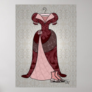 'Victorian Tea Gown' Poster