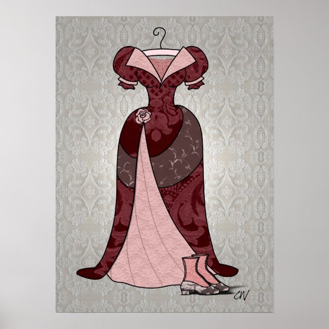 'Victorian Tea Gown' Poster (Front)