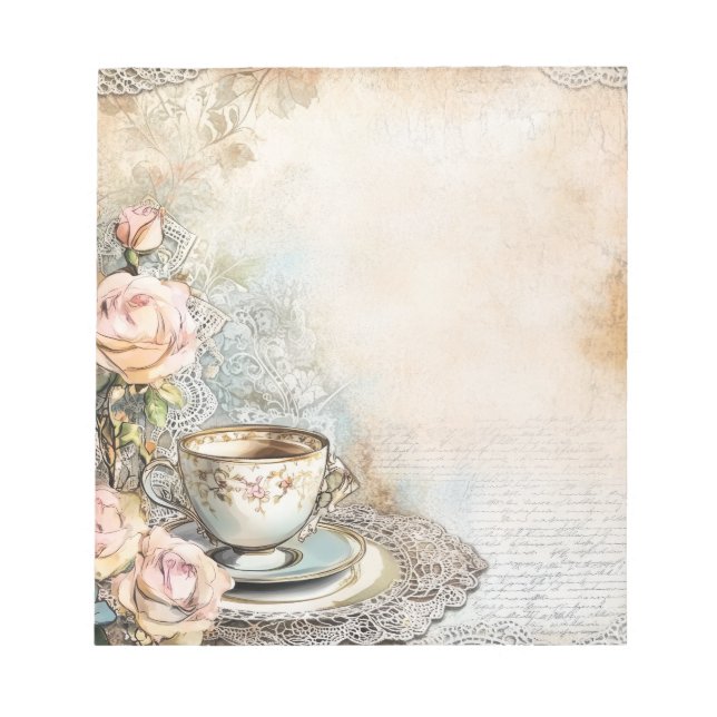 Victorian Tea Party notepad (Front)