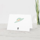 Victorian Thank You Card Roses Bird Hat Vintage (Back)
