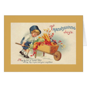 Victorian Thanksgiving Greeting Card