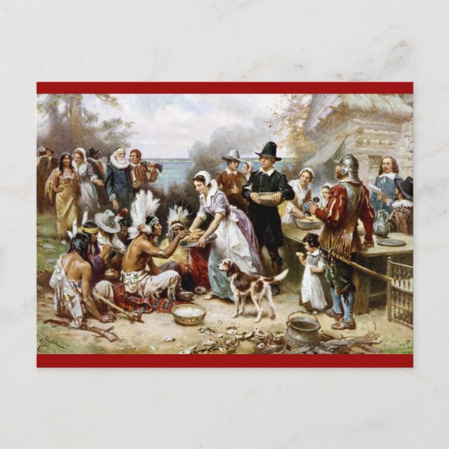 Victorian Thanksgiving Postcard (Front)