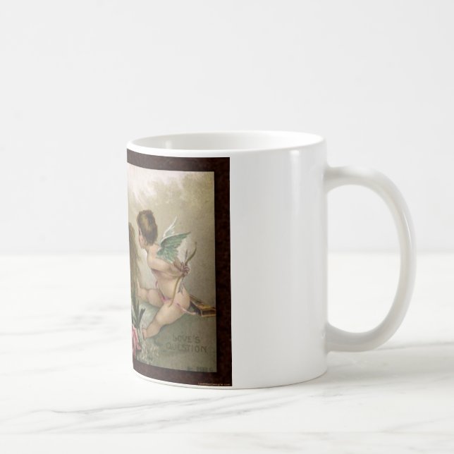 Victorian to My Valentine Love's Question Gifts Coffee Mug (Right)