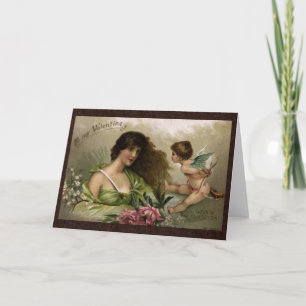 Victorian to My Valentine Love's Question Holiday Card