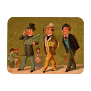 Victorian trade card Little Beauties cigarettes Magnet