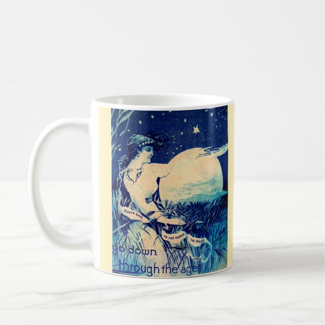 Victorian trade card Oliver Chilled Plough Coffee Mug (Left)