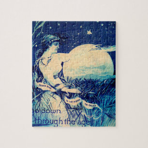 Victorian trade card Oliver Chilled Plough Jigsaw Puzzle