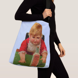 Victorian trade card: Scott's Emulsion Castor Oil Crossbody Bag