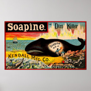 Victorian trade card Soapine the Dirt Killer Poster