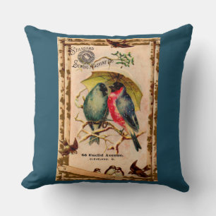 Victorian trade card Standard Sewing Machine Co. Cushion