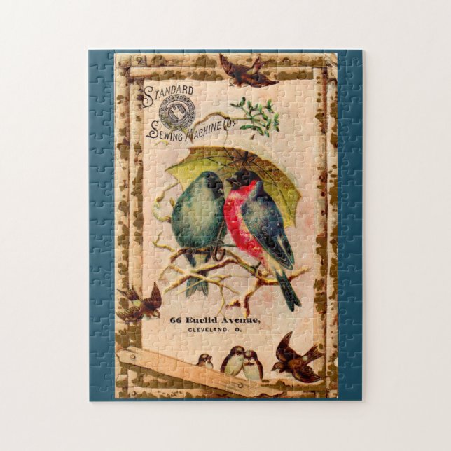 Victorian trade card Standard Sewing Machine Co. Jigsaw Puzzle (Vertical)