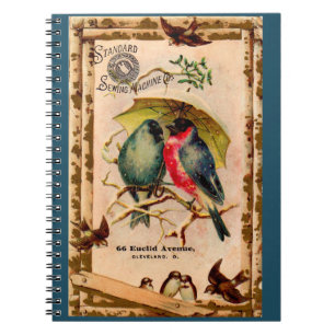 Victorian tradecard Standard Sewing Machine Co. Notebook