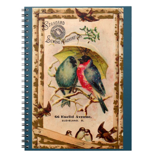 Victorian tradecard Standard Sewing Machine Co. Notebook (Front)