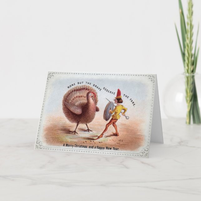 Victorian Turkey Christmas Card (Front)