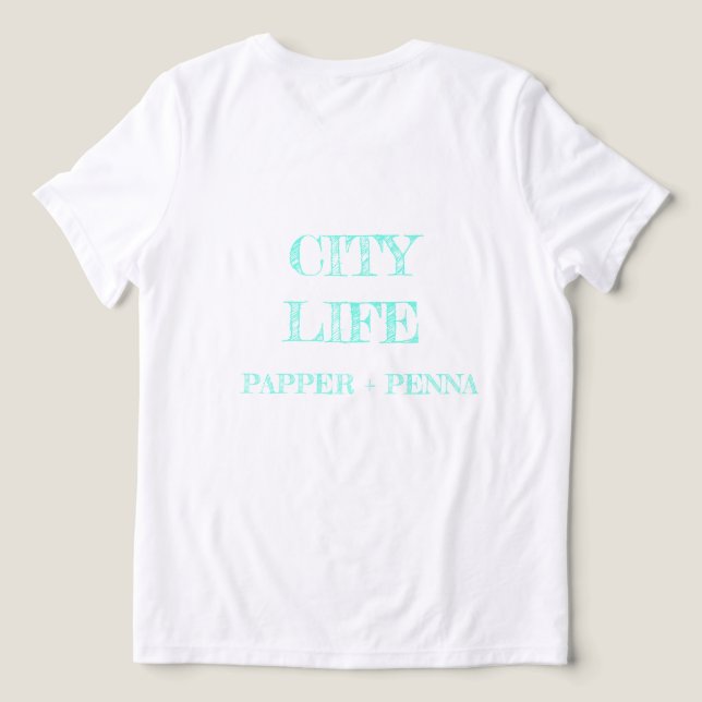 Victorian Turqoise Tshirt (Design Back)
