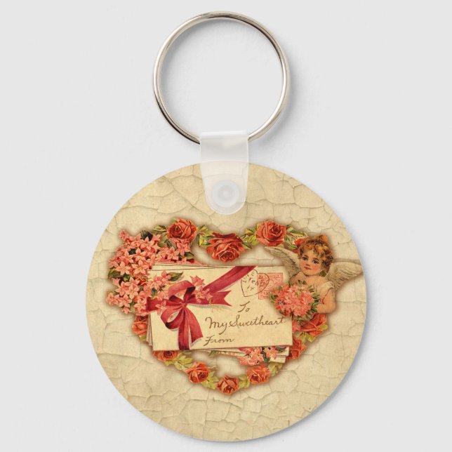 Victorian Valentine Key Ring (Front)