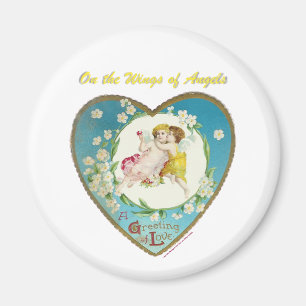 Victorian Valentine On the Angels of Angels Gifts Magnet