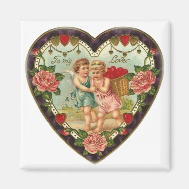Victorian Valentine To My Love II Magnet (Front)