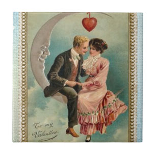 victorian valentines ceramic tile