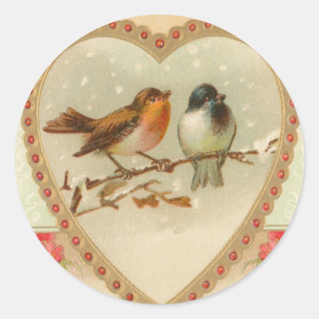 Victorian Valentine's Day Stickers (Front)
