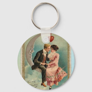 victorian valentines key ring