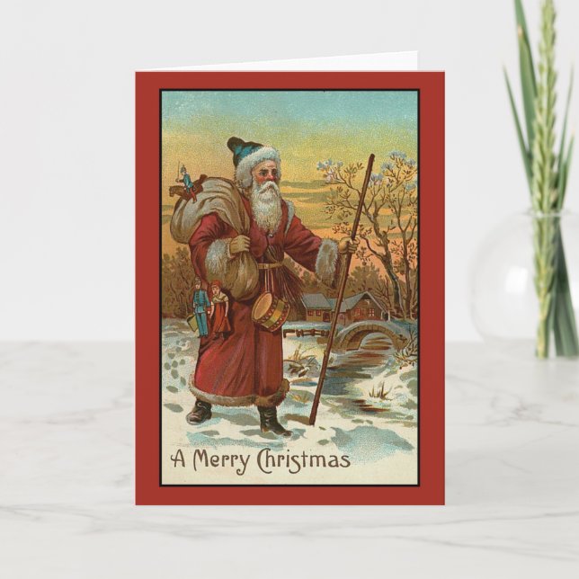 Victorian Vintage Christmas Card (Front)