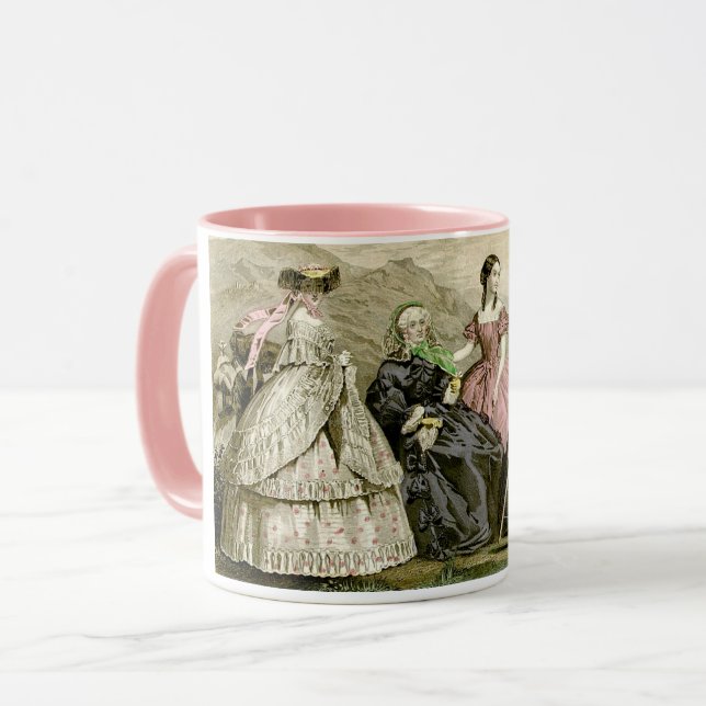 Victorian vintage Fashions Mug (Front Left)