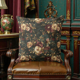 Victorian Vintage Floral Cushion