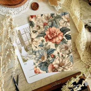 Victorian vintage Floral scrapbook papers