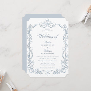 Victorian Vintage Frame Wedding Invitation