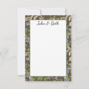 Victorian Vintage Ivy Vines w/ Flourishes Thank You Card