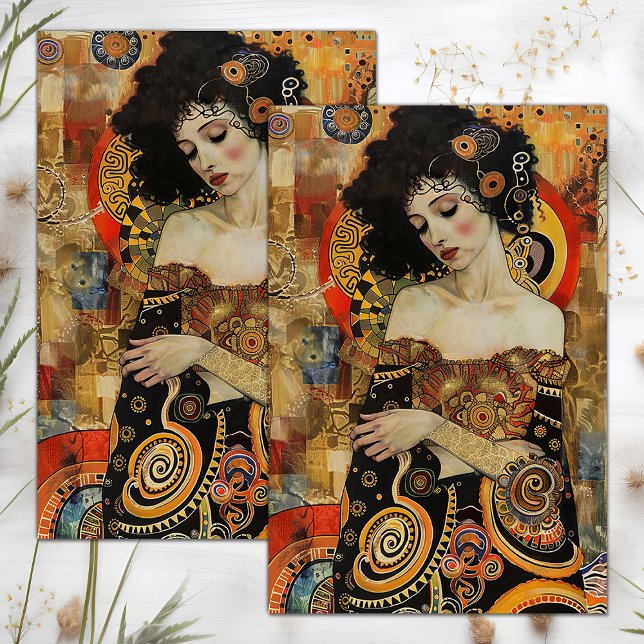 VICTORIAN VINTAGE LADY DECOUPAGE TISSUE PAPER (VICTORIAN VINTAGE LADY DECOUPAGE TISSUE PAPER)