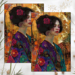 VICTORIAN VINTAGE LADY DECOUPAGE TISSUE PAPER