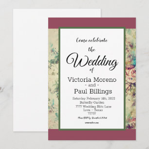 Victorian Vintage old world design 2 Invitation